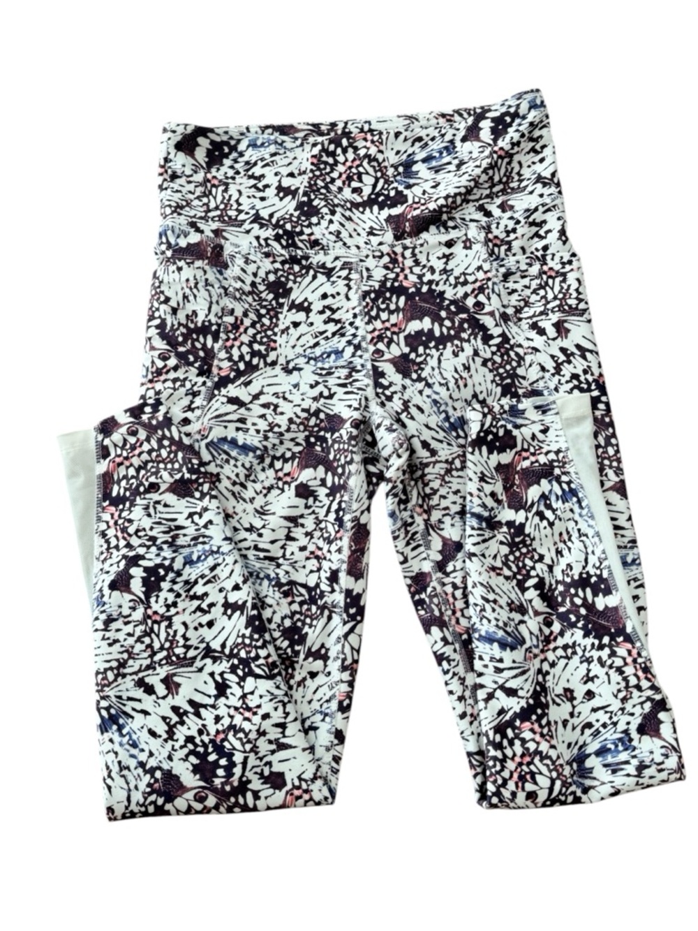 Marika Printed Girls' Leggings in White, Purple & Pink - Size S